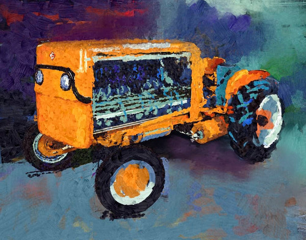Canvas Prints - Fuel Cell Tractor Digital Painting
